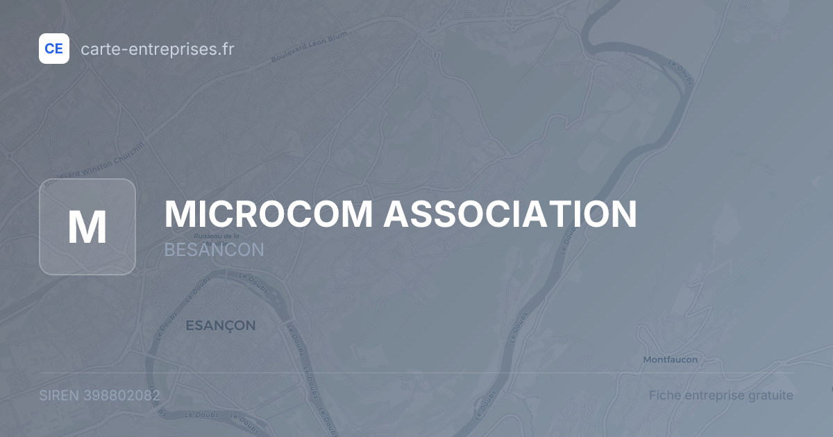 MICROCOM ASSOCIATION — 398802082 — fiche entreprise