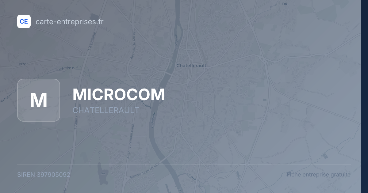 MICROCOM — 397905092 — fiche entreprise