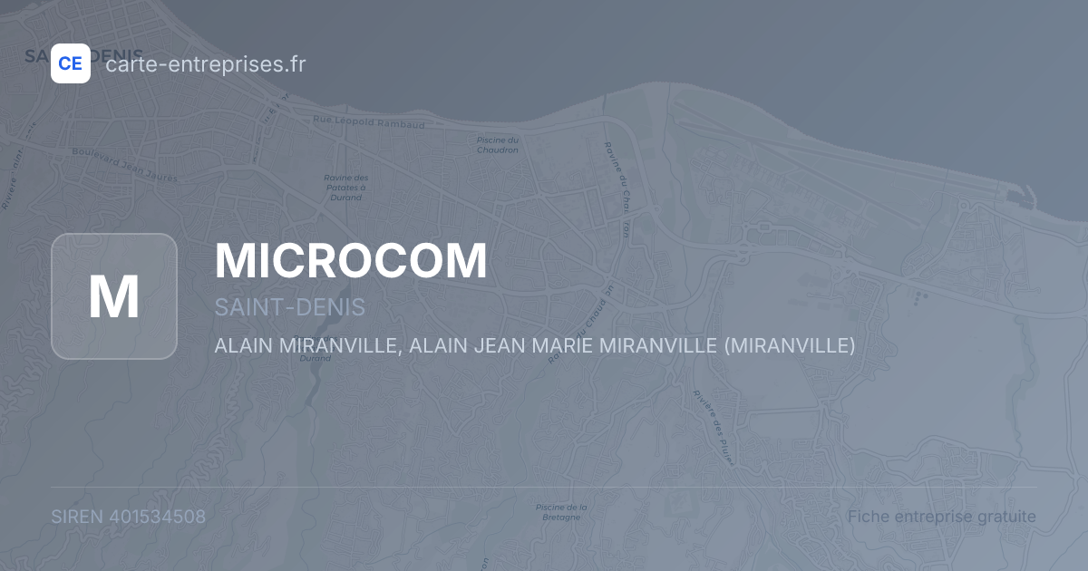 MICROCOM — 401534508 — fiche entreprise
