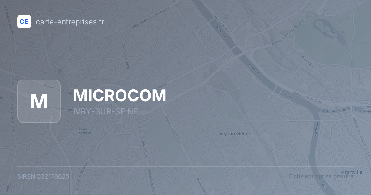 MICROCOM — 532176625 — fiche entreprise