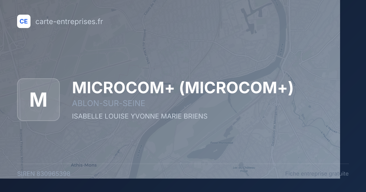MICROCOM+ — 830965398 — fiche entreprise