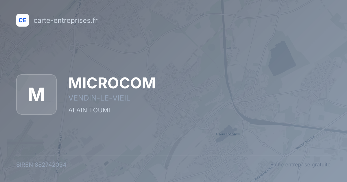 MICROCOM — 882742034 — fiche entreprise