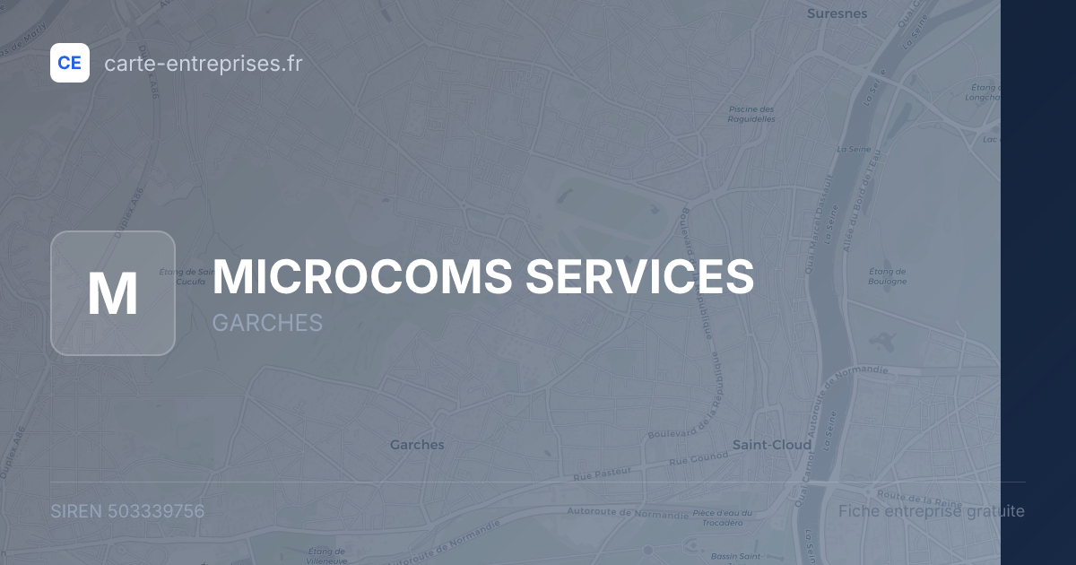 MICROCOMS SERVICES — 503339756 — fiche entreprise