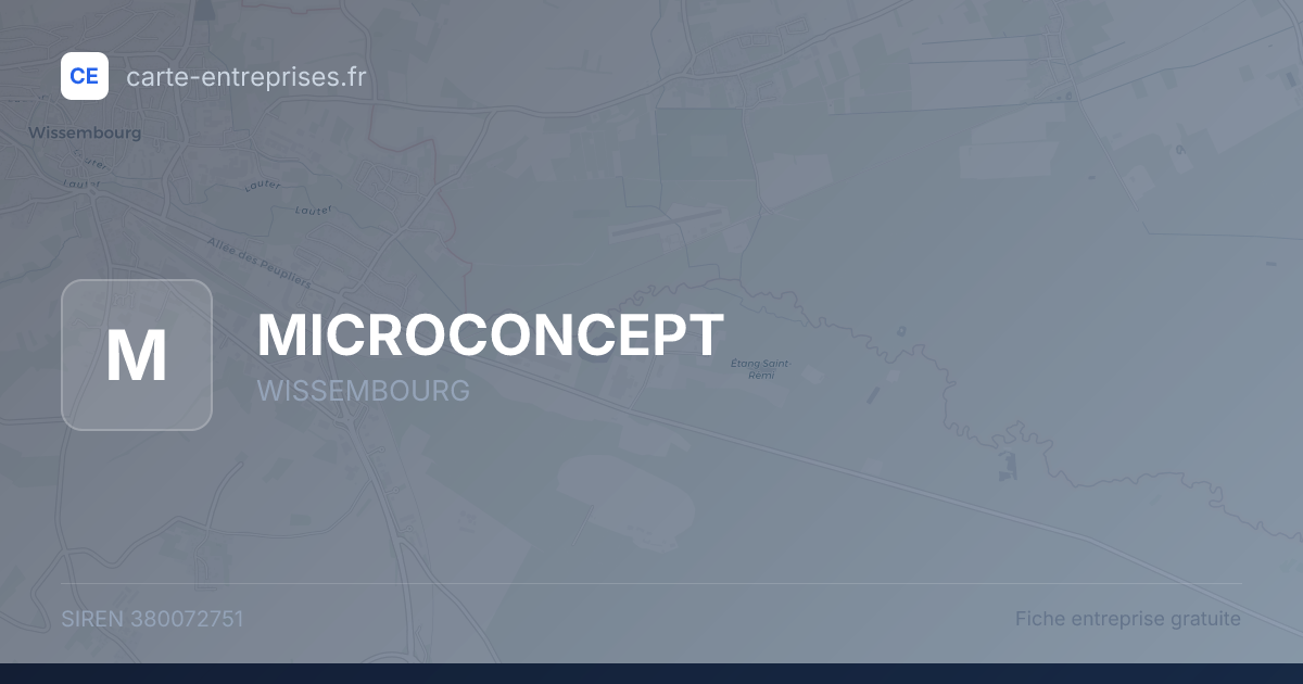 MICROCONCEPT — 380072751 — fiche entreprise