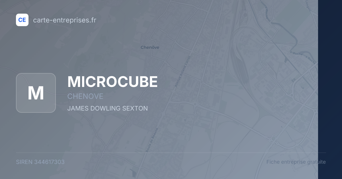 MICROCUBE — 344617303 — fiche entreprise