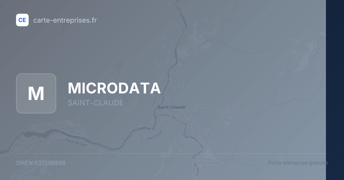 MICRODATA — 537598898 — fiche entreprise