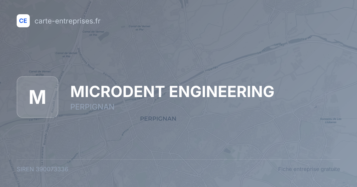 MICRODENT ENGINEERING — 390073336 — fiche entreprise