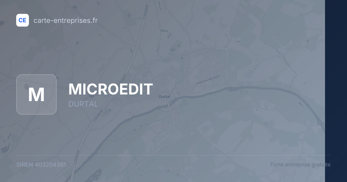 MICROEDIT — 403204381 — fiche entreprise