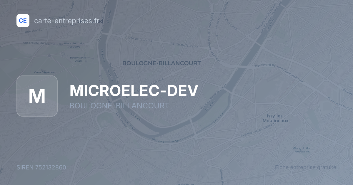 MICROELEC-DEV — 752132860 — fiche entreprise