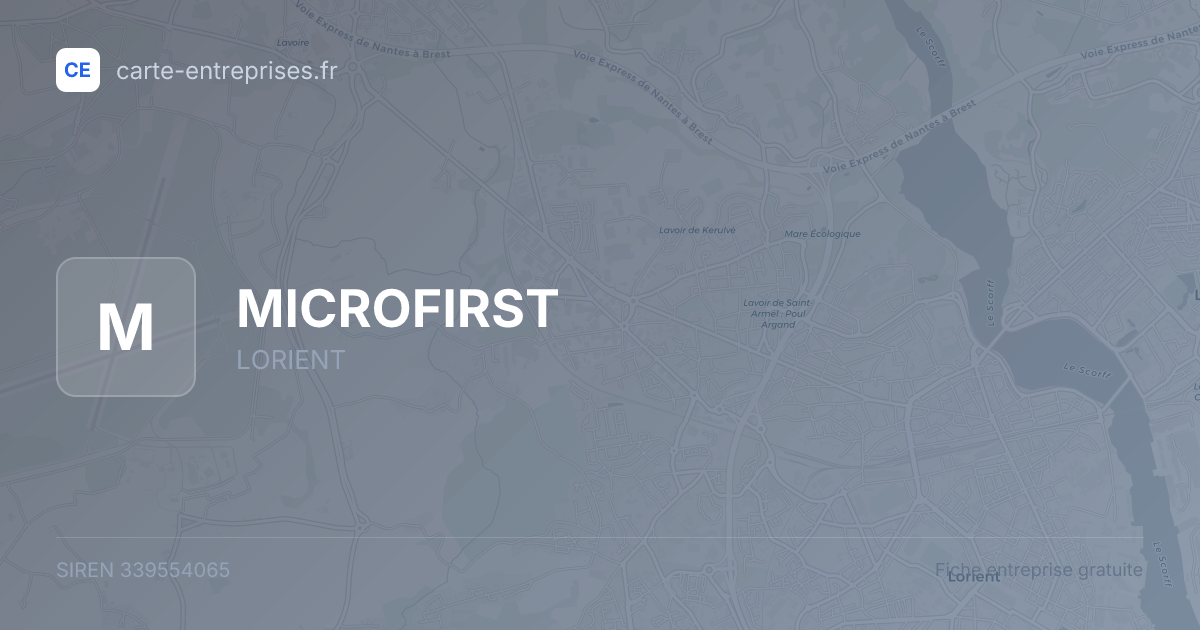 MICROFIRST — 339554065 — fiche entreprise