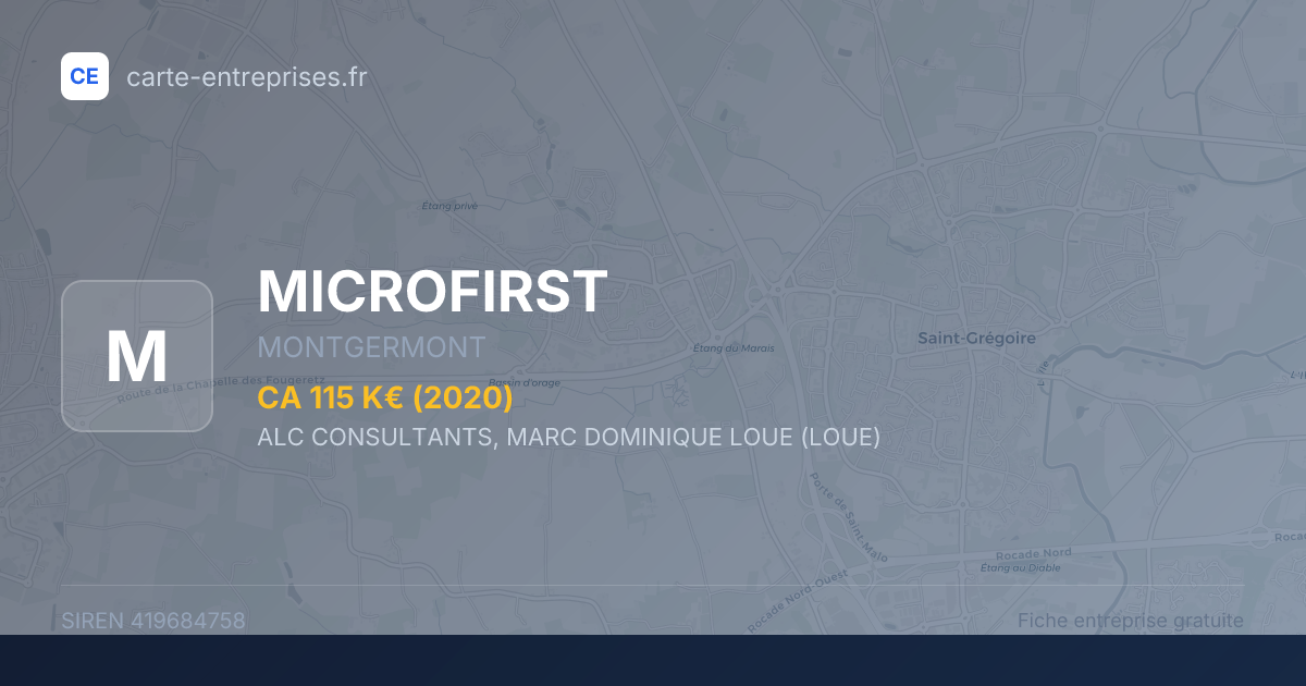 MICROFIRST — 419684758 — fiche entreprise