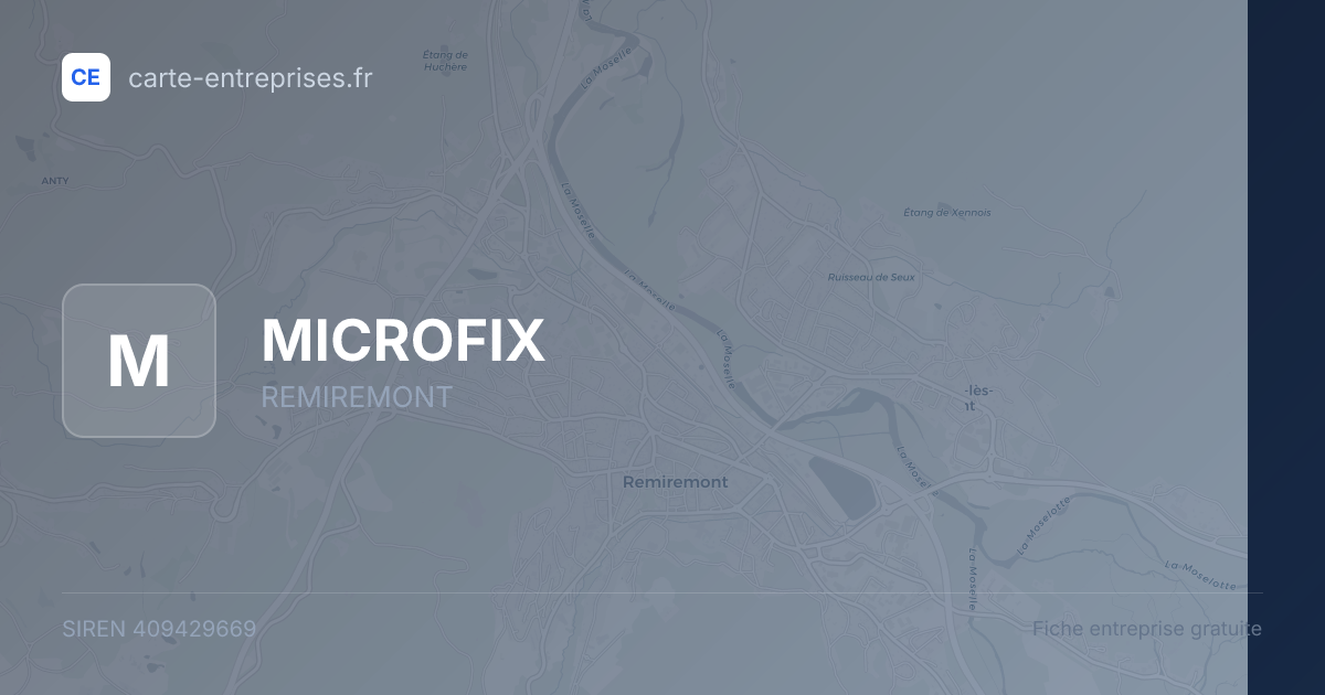 MICROFIX — 409429669 — fiche entreprise