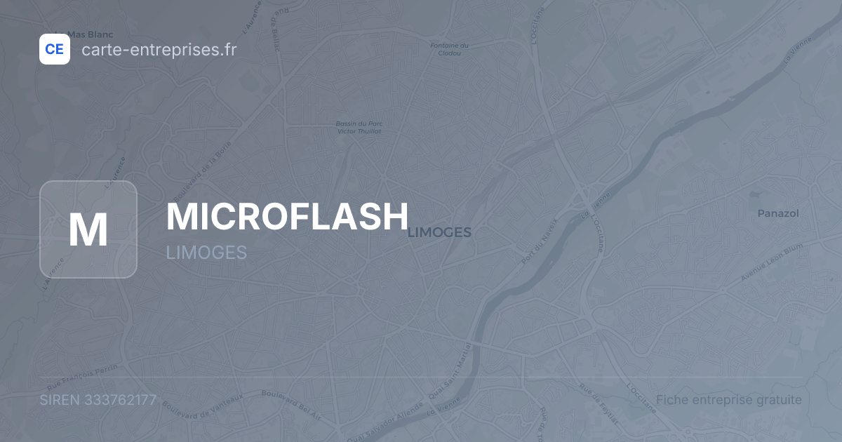 MICROFLASH — 333762177 — fiche entreprise