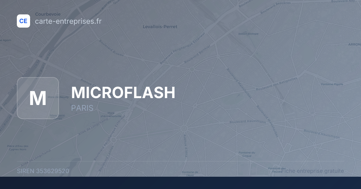 MICROFLASH — 353629520 — fiche entreprise
