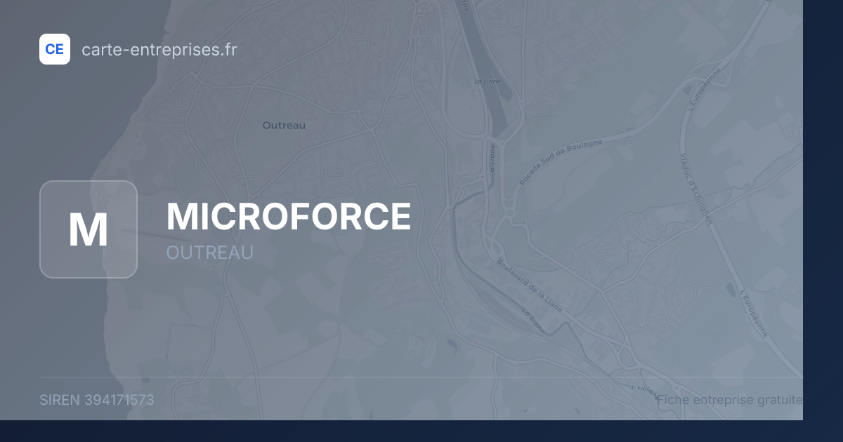 MICROFORCE — 394171573 — fiche entreprise