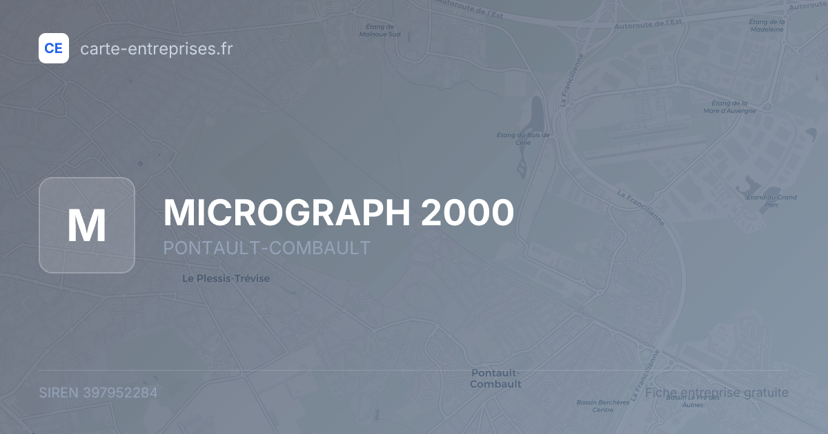 MICROGRAPH 2000 — 397952284 — fiche entreprise