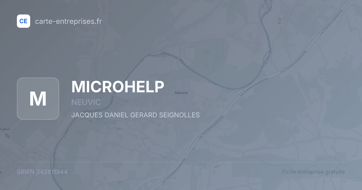 MICROHELP — 342611944 — fiche entreprise