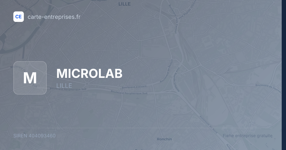 MICROLAB — 404093460 — fiche entreprise