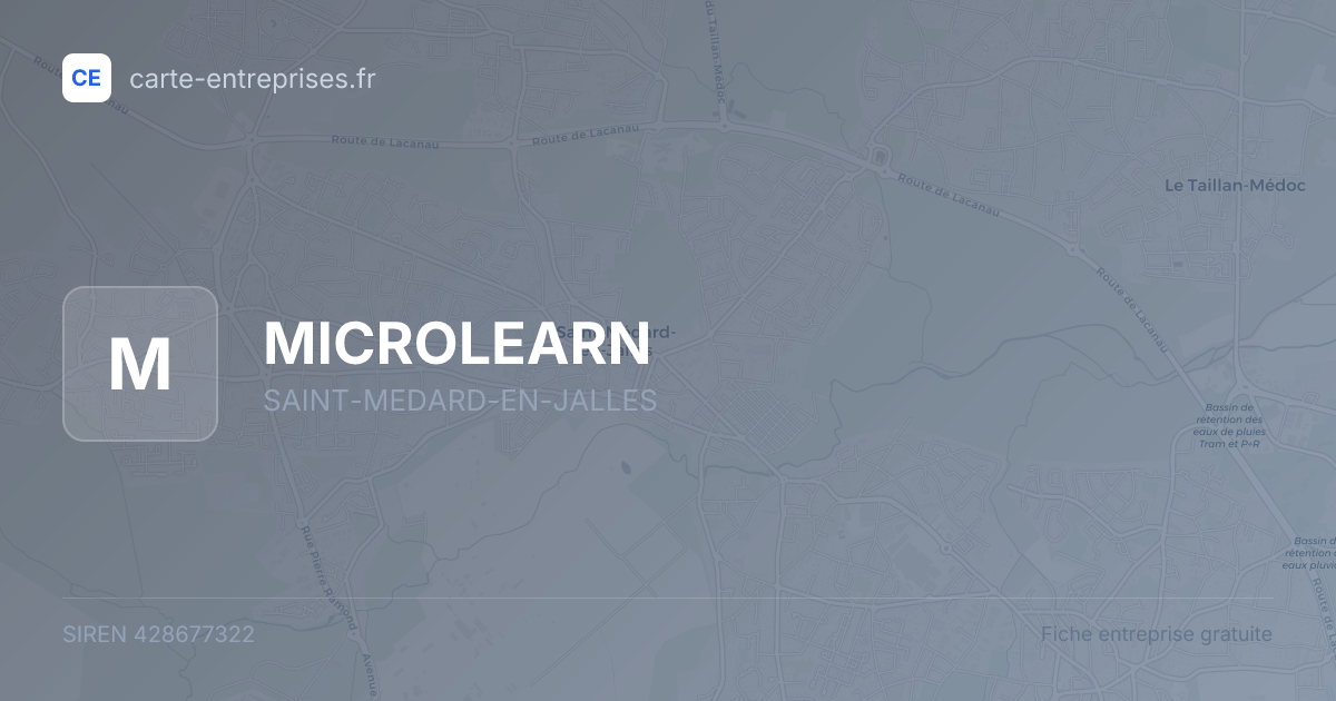 MICROLEARN — 428677322 — fiche entreprise