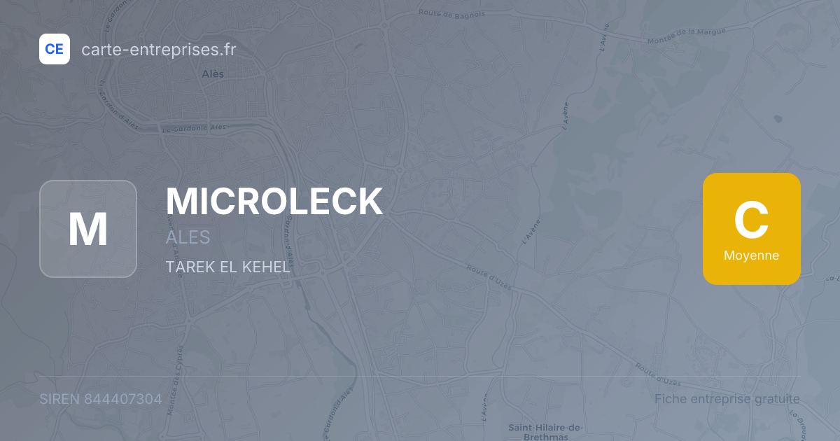 MICROLECK — 844407304 — fiche entreprise