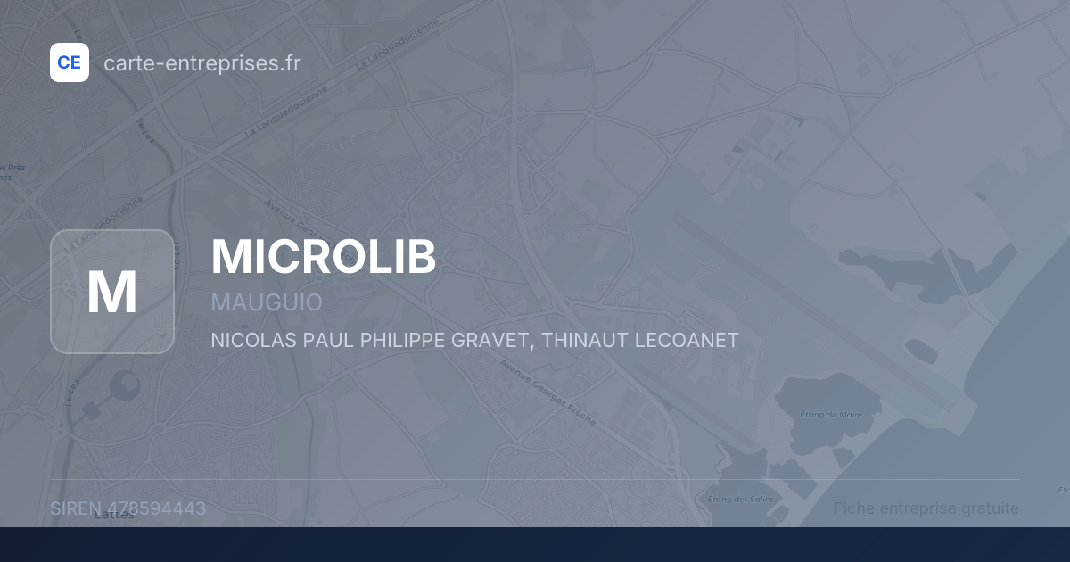 MICROLIB — 478594443 — fiche entreprise