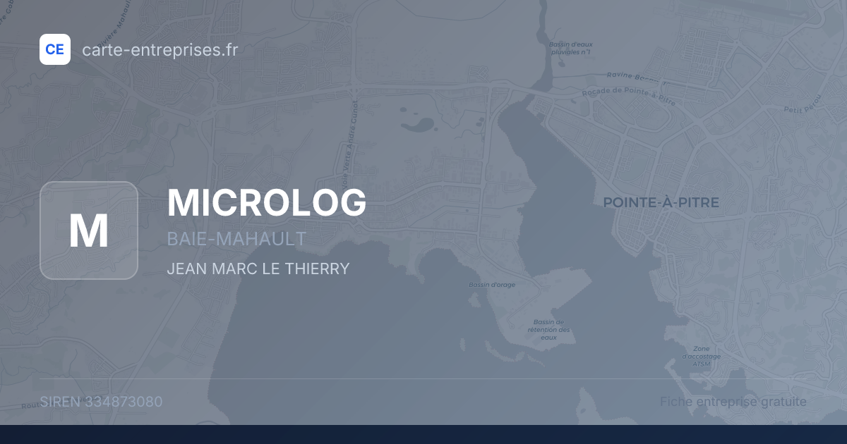 MICROLOG — 334873080 — fiche entreprise