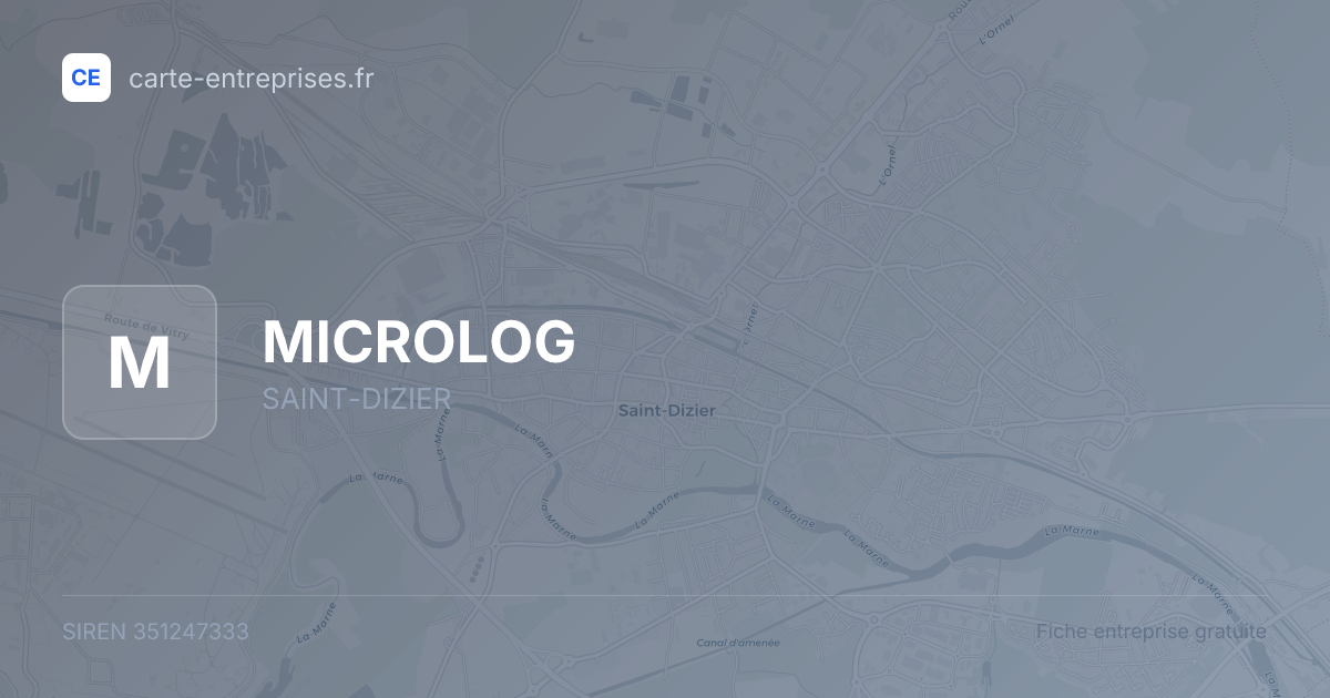 MICROLOG — 351247333 — fiche entreprise