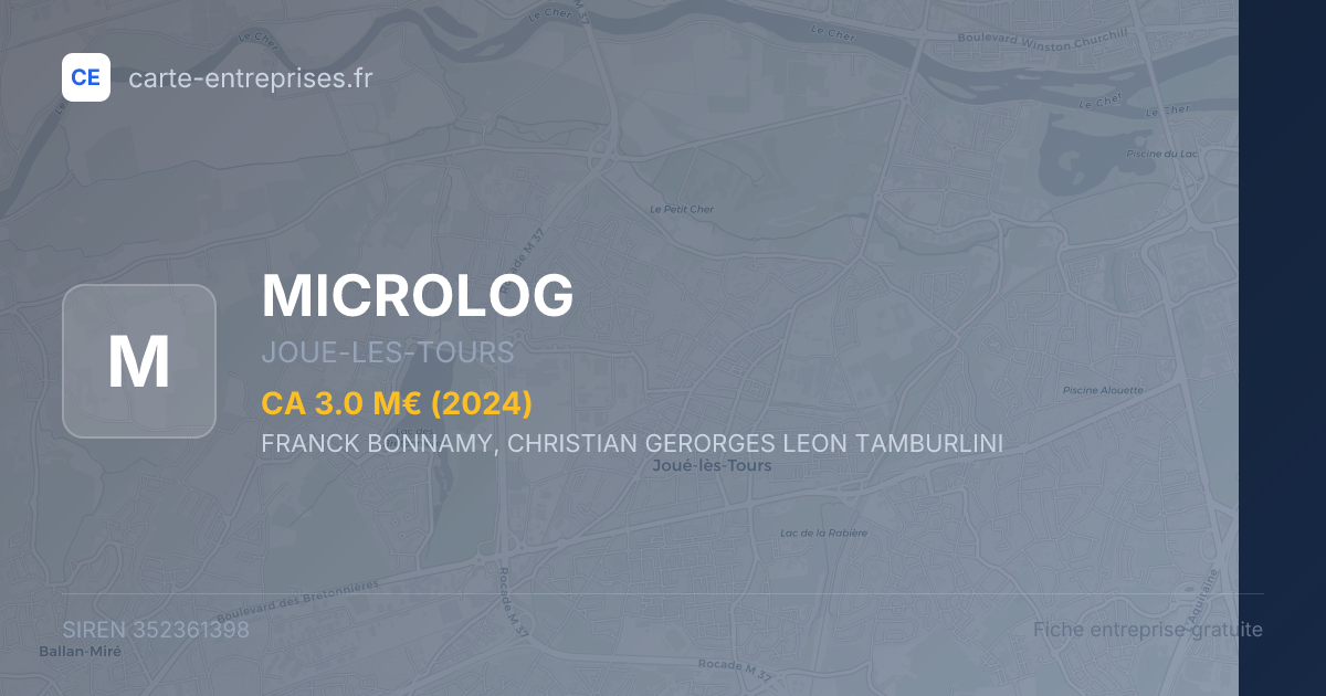 MICROLOG — 352361398 — fiche entreprise