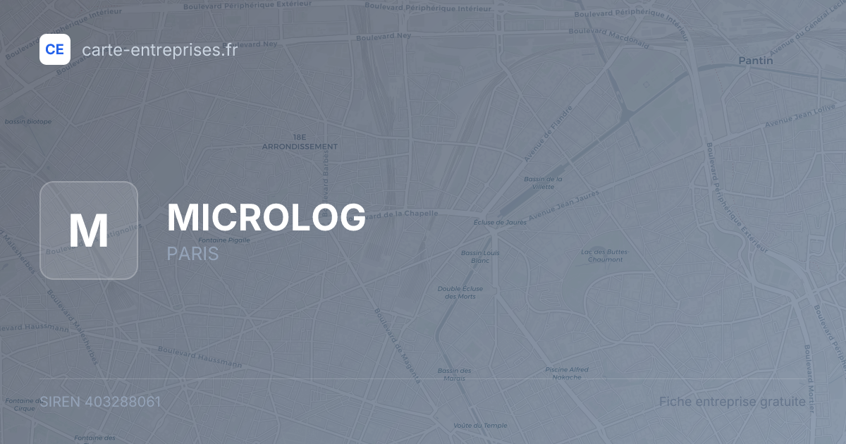 MICROLOG — 403288061 — fiche entreprise