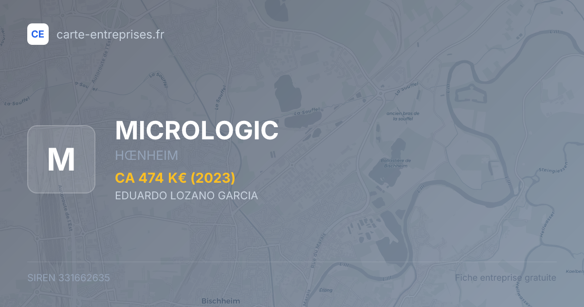 MICROLOGIC — 331662635 — fiche entreprise