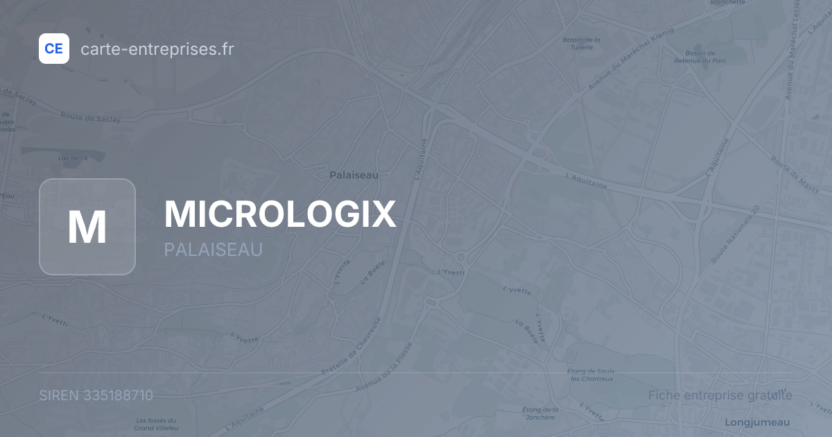 MICROLOGIX — 335188710 — fiche entreprise