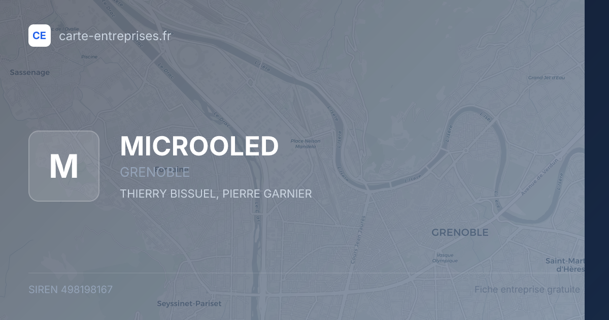 MICROOLED — 498198167 — fiche entreprise