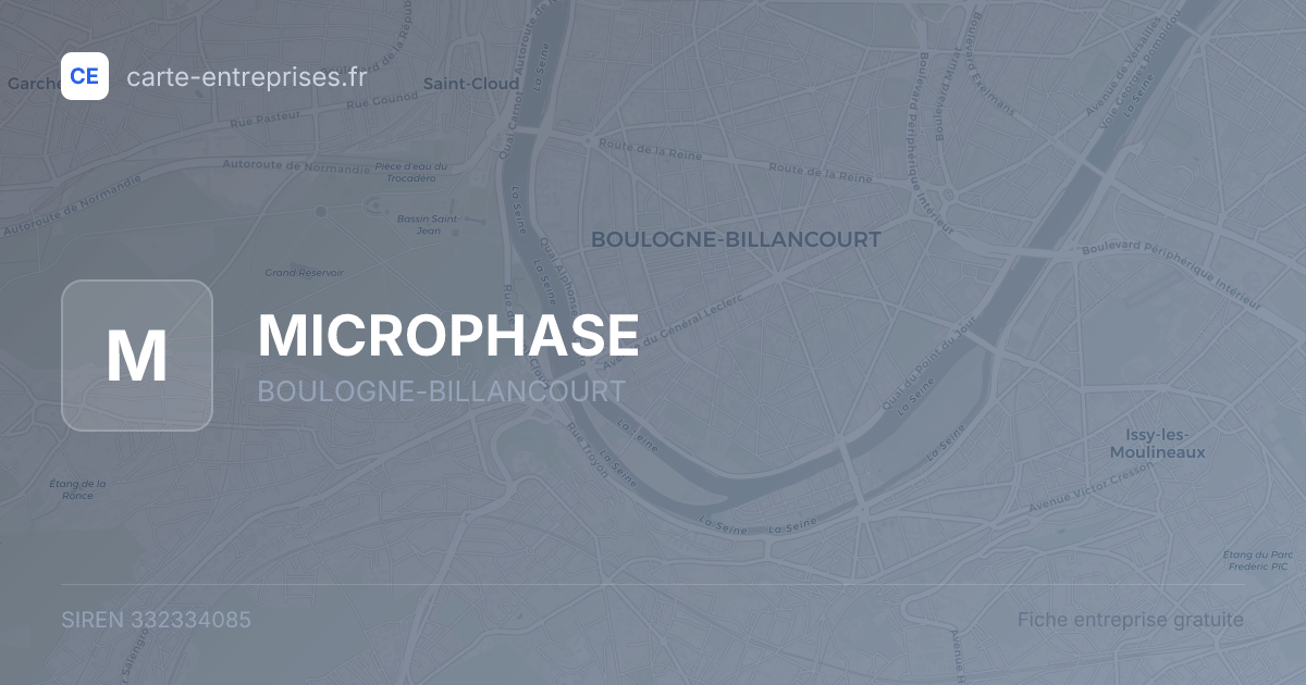 MICROPHASE — 332334085 — fiche entreprise