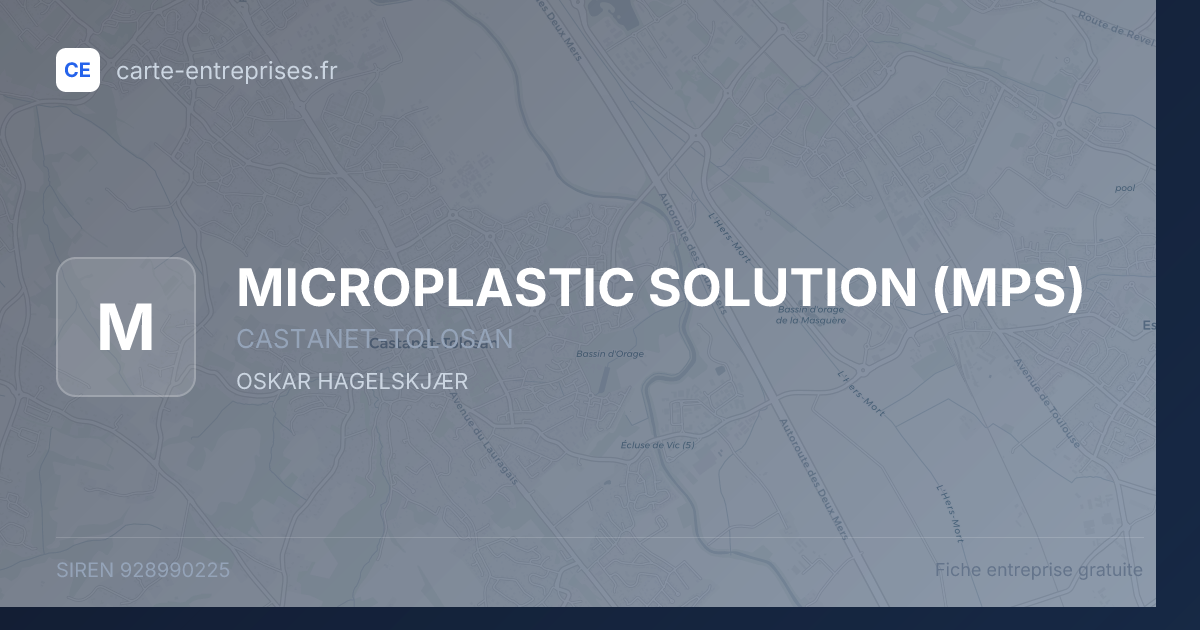 MICROPLASTIC SOLUTION (MPS) — 928990225 — fiche entreprise