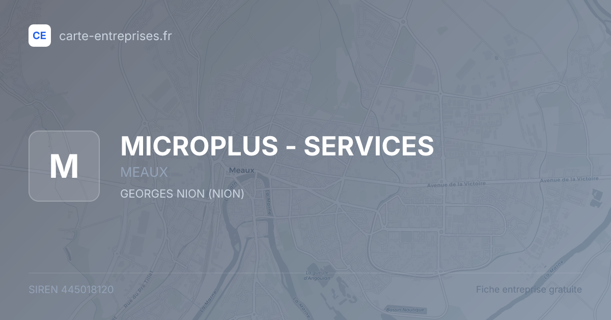 MICROPLUS - SERVICES — 445018120 — fiche entreprise