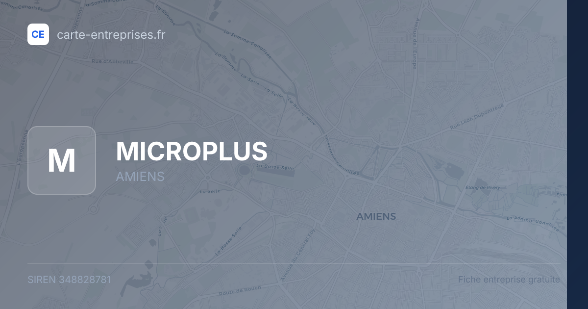 MICROPLUS — 348828781 — fiche entreprise