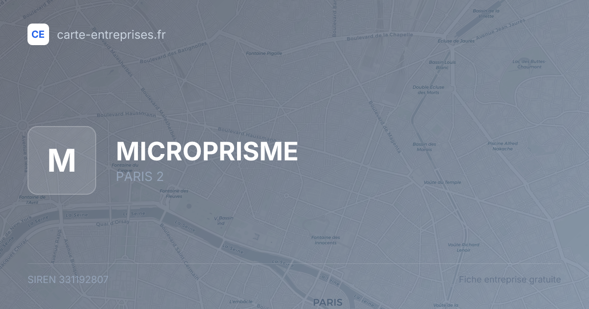MICROPRISME — 331192807 — fiche entreprise