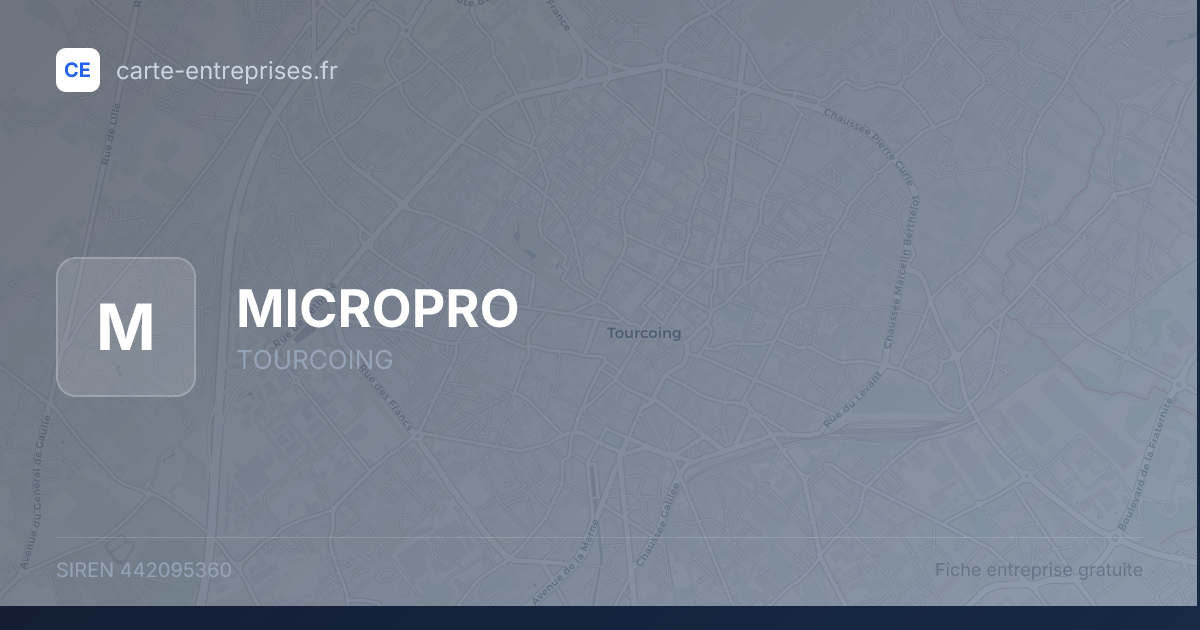 MICROPRO — 442095360 — fiche entreprise