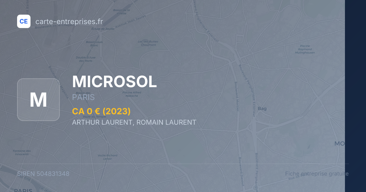 MICROSOL — 504831348 — fiche entreprise