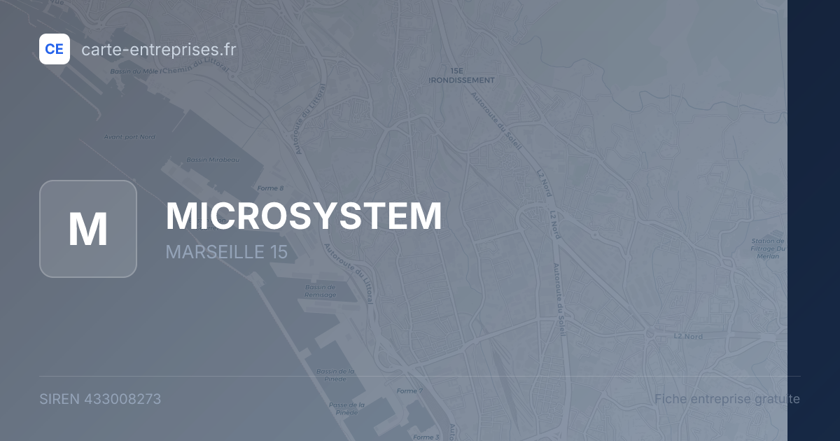 MICROSYSTEM — 433008273 — fiche entreprise