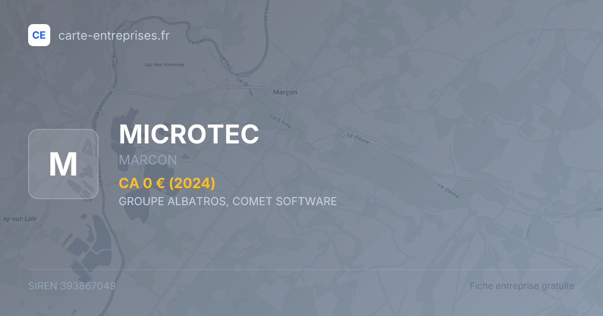 MICROTEC — 393867049 — fiche entreprise