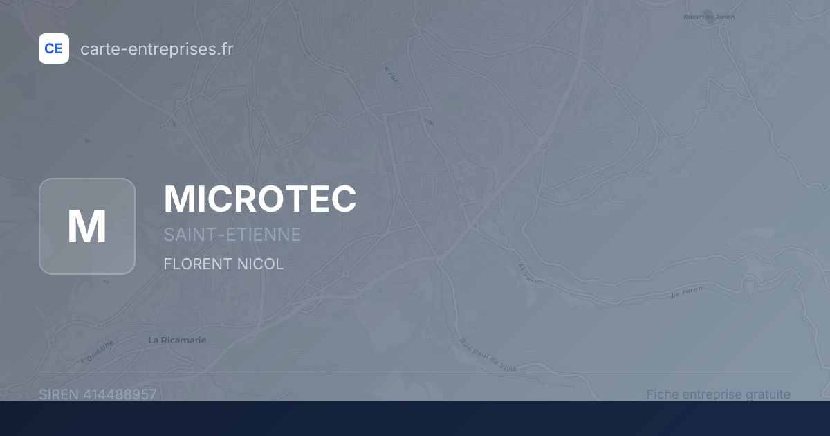 MICROTEC — 414488957 — fiche entreprise