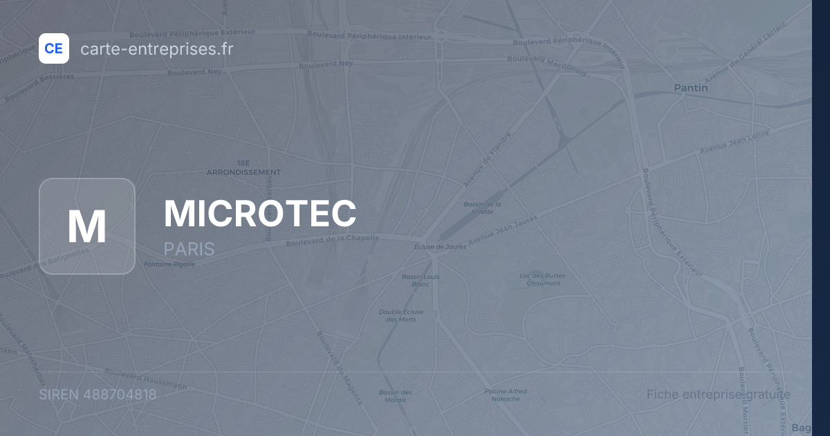 MICROTEC — 488704818 — fiche entreprise