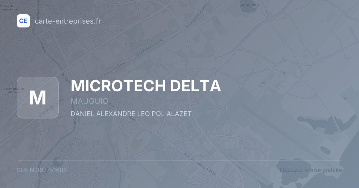 MICROTECH DELTA — 397751686 — fiche entreprise