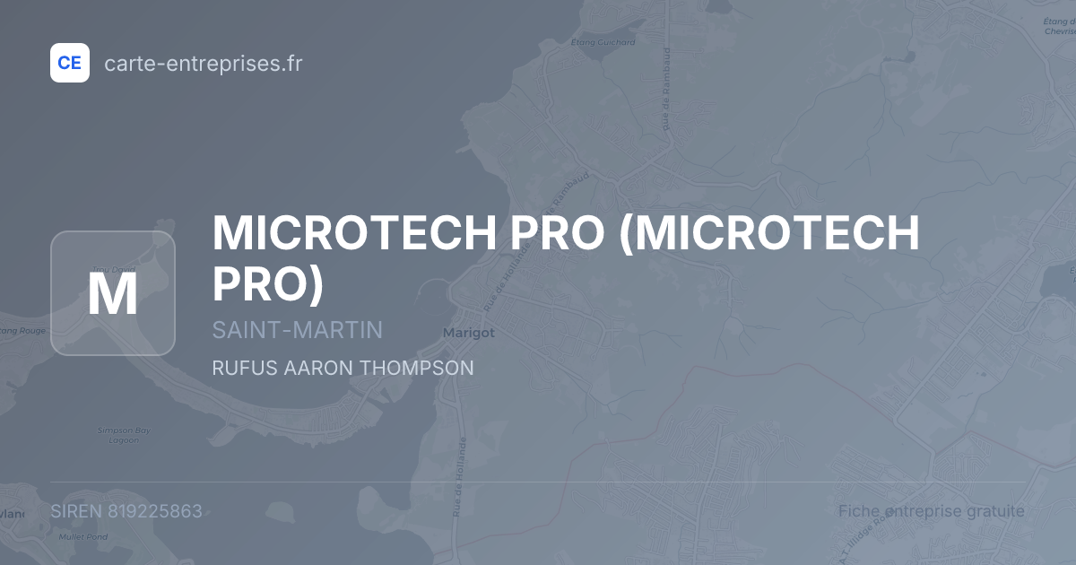MICROTECH PRO — 819225863 — fiche entreprise