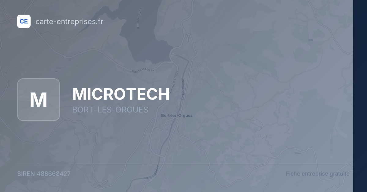 MICROTECH — 488668427 — fiche entreprise