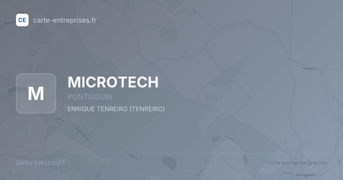 MICROTECH — 514023027 — fiche entreprise