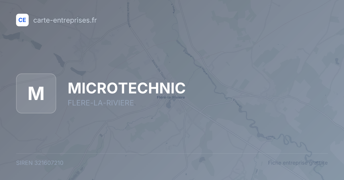 MICROTECHNIC — 321607210 — fiche entreprise
