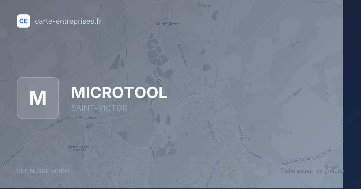 MICROTOOL — 380490805 — fiche entreprise