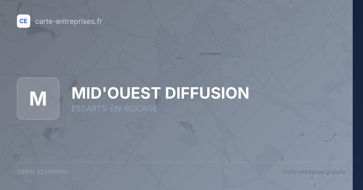 MID'OUEST DIFFUSION — 333659910 — fiche entreprise
